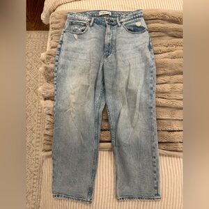 Abercrombie & Fitch Womens The Ankle Straight Ultra High Rise